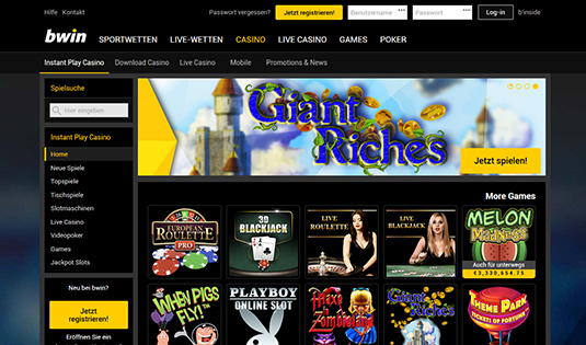 Alles Wissenswerte zum bwin Casino 