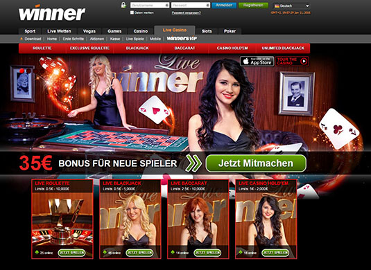 winner casino live dealer spiele