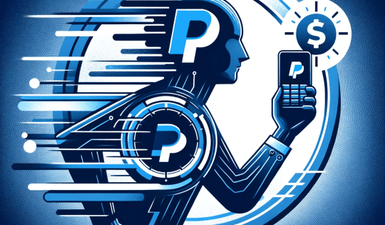 Eine Illustration mit einem PayPal Logo sowie Casino- und Sicherheitssymboliken.