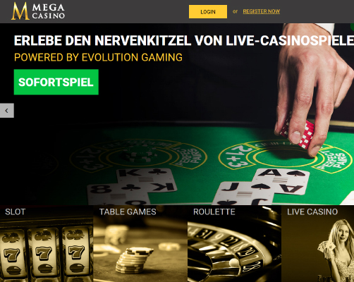 Das Mega Casino Spielangebot im Detail