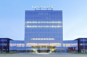 Die Novomatic-Geschäftszentrale in Gumpoldskirchen, Österreich.