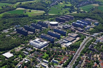 ie Ruhr-Universität Bochum aus der Luft.